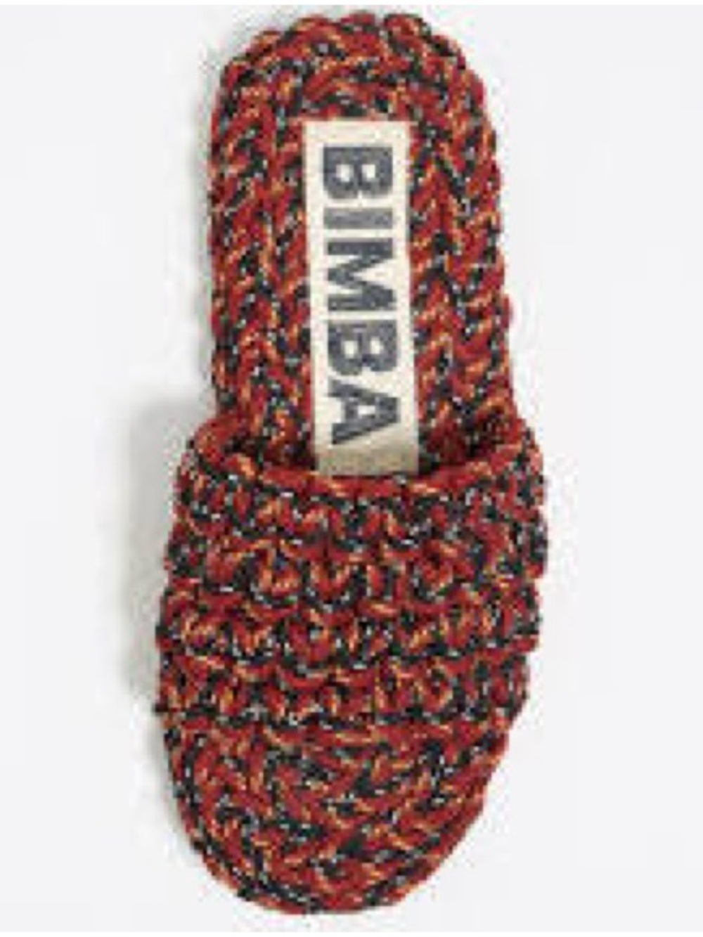 BIMBA Y LOLA Rope Knitted Multicolor Braided Slide Sandals 8US 38EU - Picture 7 of 16